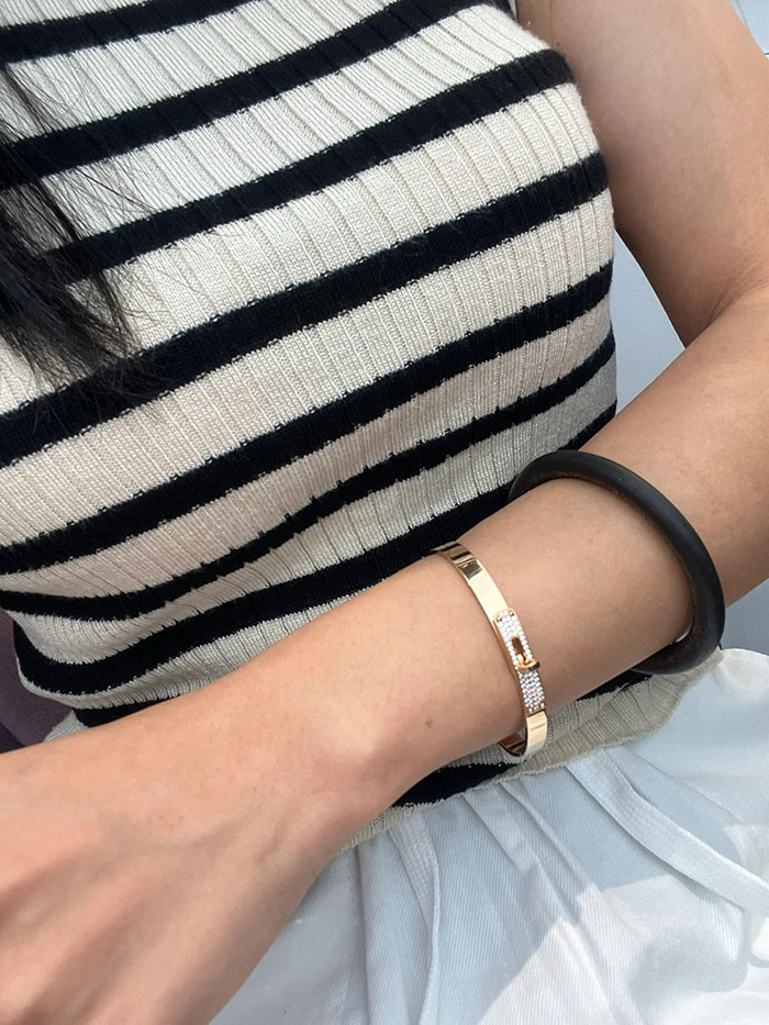 エルメス アウトレット 人気店 エルメスコピー HERMES ケリーブレス PM ダイヤモンド H110013B 00SH ブレスレット JP2601306H エルメス ブレスレット レディース シルバー - 画像 (7)