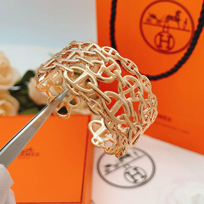 エルメス アウトレット 人気店 エルメスコピー HERMES Chaine dancre TGM アンシェネ ローズゴールドブレスレット JP2601307H エルメス ブレスレット レディース 人気 - 画像 (2)