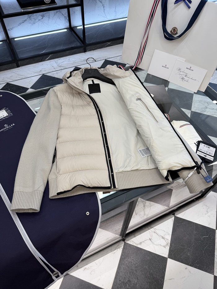 モンクレール服スーパーコピー人気店 MONCLER Cardigan Tricot 軽量なフード付きダウン入りウールカーディガンジャケット JP26015087M モンクレール ダウン 人気 ランキング - 画像 (4)