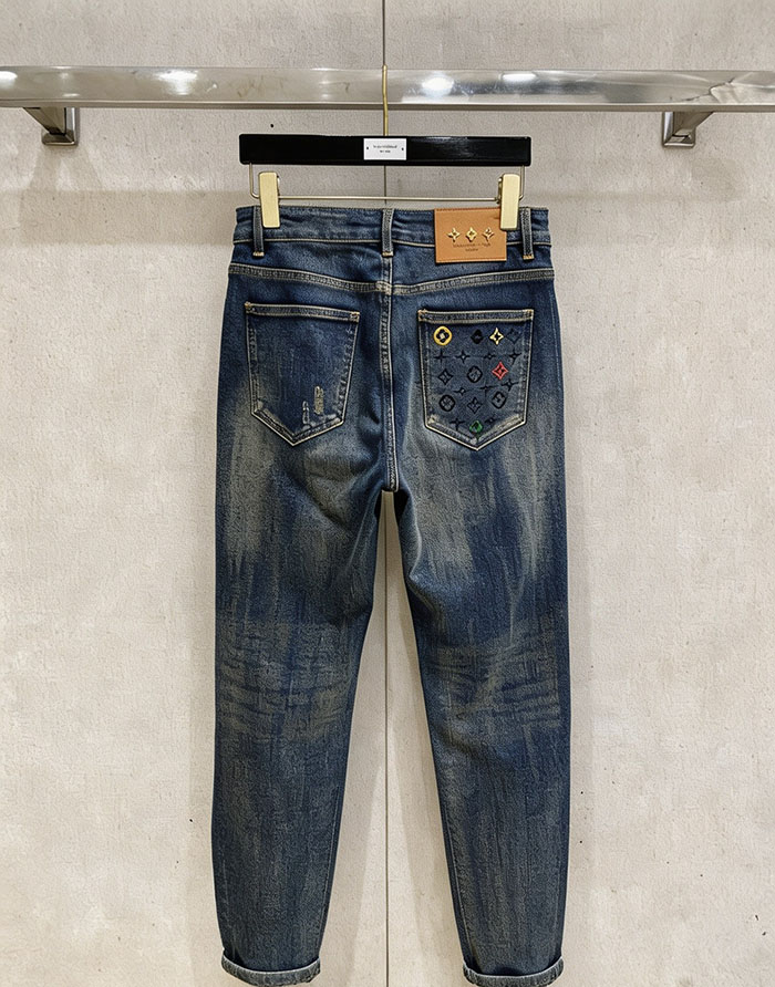 ルイヴィトン服スーパーコピー人気店 Louis Vuitton メンズ 秋冬用スリムフィットデニムジーンズ JP2601606L ルイ ヴィトン デニム 新作 - 画像 (2)