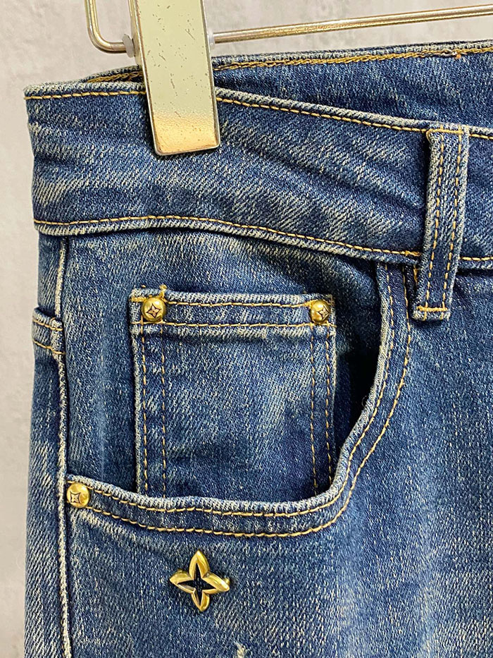 ルイヴィトン服スーパーコピー人気店 Louis Vuitton メンズ 秋冬用スリムフィットデニムジーンズ JP2601606L ルイ ヴィトン デニム 新作 - 画像 (6)