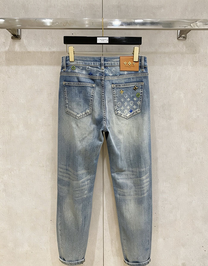 ルイヴィトン服スーパーコピー人気店 Louis Vuitton メンズ 秋冬用スリムフィットデニムジーンズ JP2601607L ヴィトン デニム メンズ - 画像 (2)