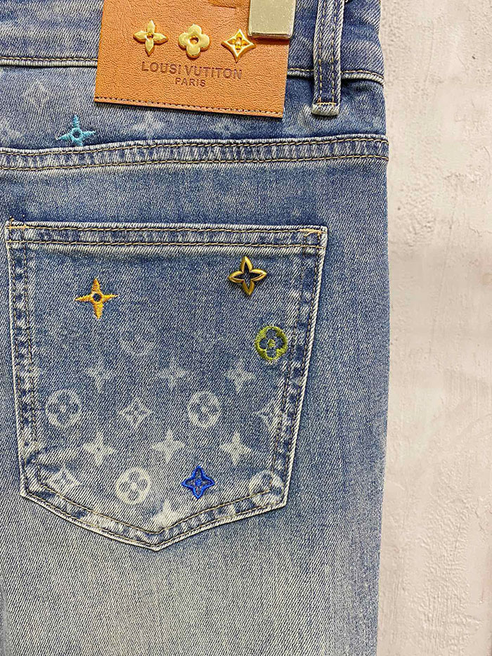 ルイヴィトン服スーパーコピー人気店 Louis Vuitton メンズ 秋冬用スリムフィットデニムジーンズ JP2601607L ヴィトン デニム メンズ - 画像 (3)