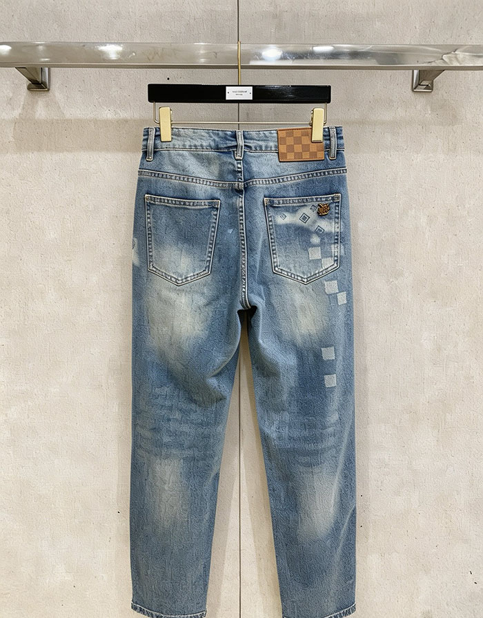ルイヴィトン服スーパーコピー人気店 Louis Vuitton メンズ 秋冬用スリムフィットデニムジーンズ JP2601608L ルイヴィトン デニムパンツ メンズ - 画像 (2)