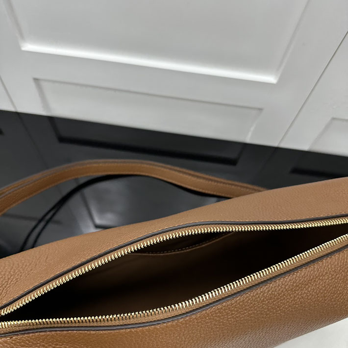 グッチ バッグ アウトレット 店舗 GUCCI ハーフホースビットGGモノグラムエンボススエードバッグ ブラウン 2703269 グッチ ショルダーバッグ レディース - 画像 (3)