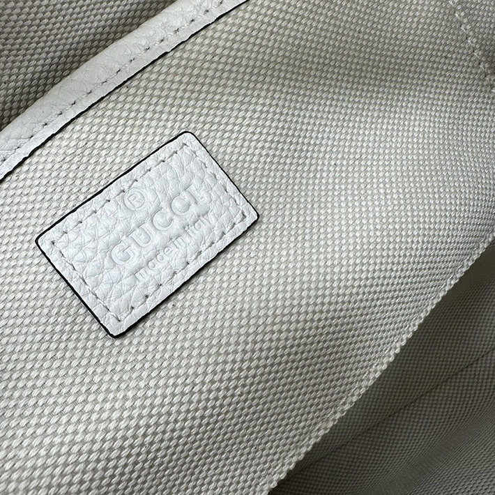 グッチ バッグ アウトレット 店舗 GUCCI ハーフホースビットGGモノグラムエンボススエードバッグ ホワイト 2703270 グッチ ショルダーバッグ アウトレット - 画像 (2)