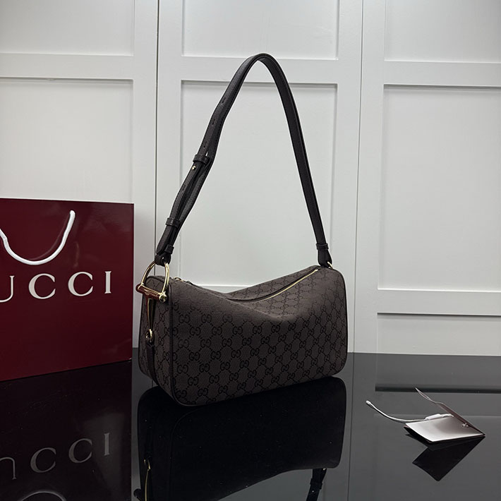 グッチ バッグ アウトレット 店舗 GUCCI ハーフ ホースビット ミディアム ショルダーバッグ ダークブラウン 860787 FAFV2 2140 GUCCI バッグ 新作 - 画像 (8)