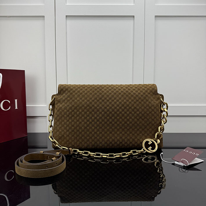 グッチ バッグ アウトレット 店舗 GUCCI GGチェーン チェーンストラップ ショルダーバッグ ペッパーブラウン 857362 AAF0P 2118 GUCCI バッグ人気ランキング - 画像 (8)