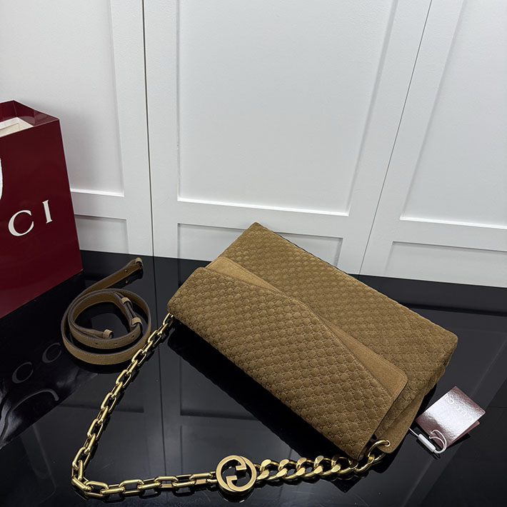 グッチ バッグ アウトレット 店舗 GUCCI GGチェーン チェーンストラップ ショルダーバッグ ペッパーブラウン 857362 AAF0P 2118 GUCCI バッグ人気ランキング - 画像 (7)