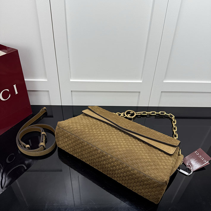 グッチ バッグ アウトレット 店舗 GUCCI GGチェーン チェーンストラップ ショルダーバッグ ペッパーブラウン 857362 AAF0P 2118 GUCCI バッグ人気ランキング - 画像 (6)