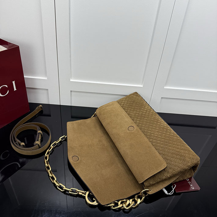 グッチ バッグ アウトレット 店舗 GUCCI GGチェーン チェーンストラップ ショルダーバッグ ペッパーブラウン 857362 AAF0P 2118 GUCCI バッグ人気ランキング - 画像 (4)