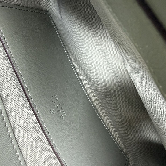 グッチ バッグ アウトレット 店舗 GUCCI GGパターン ラージ スエード GG ショルダーバッグ グリーン 857362 AAF1I 3403 グッチ バッグ 値段 - 画像 (2)