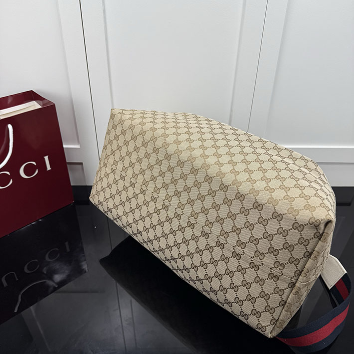 グッチ バッグ アウトレット 店舗 GUCCI GGキャンバス ホーボーショルダーバッグ ベージュ A00B49 FAFV9 9664 グッチ ホーボーバッグ - 画像 (6)