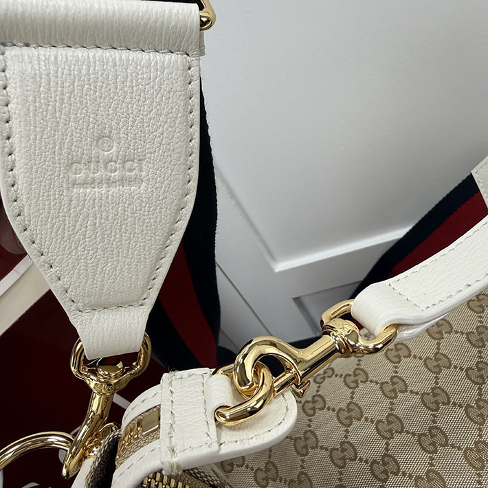 グッチ バッグ アウトレット 店舗 GUCCI GGキャンバス ホーボーショルダーバッグ ベージュ A00B49 FAFV9 9664 グッチ ホーボーバッグ - 画像 (4)