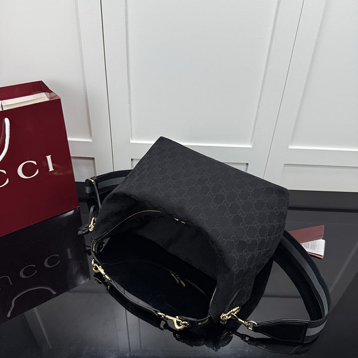 グッチ バッグ アウトレット 店舗 GUCCI GGキャンバス ブレラ ミディアム クロスボディバッグ ブラック A00B4O AAHHD 1094 グッチ バッグ 黒 - 画像 (7)