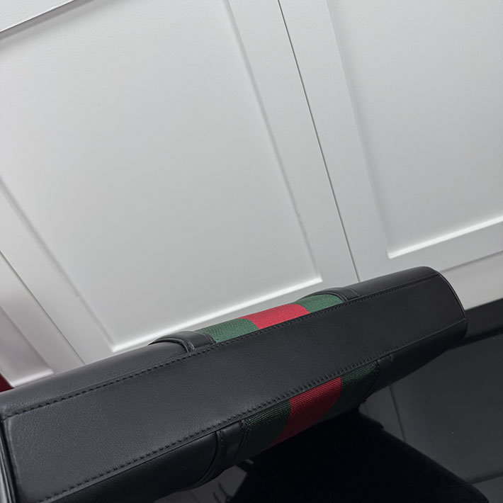 グッチ バッグ アウトレット 店舗 GUCCI メガ ウェブ トレードマーク ミディアム ブリーフケース ブラック A0007X AAGSU 1053 グッチ ビジネスバッグ アウトレット - 画像 (6)