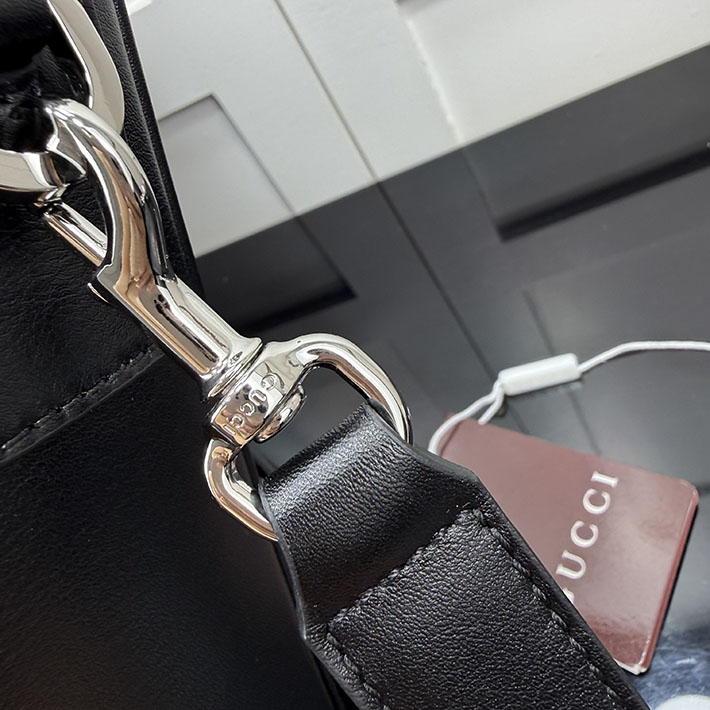 グッチ バッグ アウトレット 店舗 GUCCI メガ ウェブ トレードマーク ミディアム ブリーフケース ブラック A0007X AAGSU 1053 グッチ ビジネスバッグ アウトレット - 画像 (4)