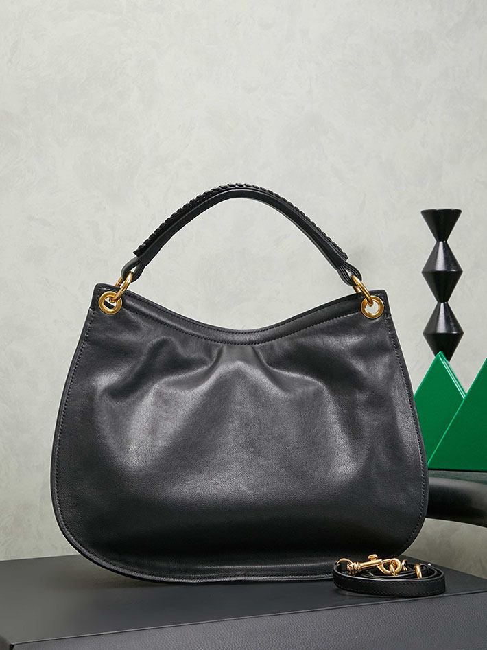 ミュウミュウ バッグ アウトレット 店舗 MiuMiu レザーバッグ ランデブー ブラック 5BC219_2BBL_F0002 ミュウミュウ ショルダーバッグ 黒 - 画像 (9)