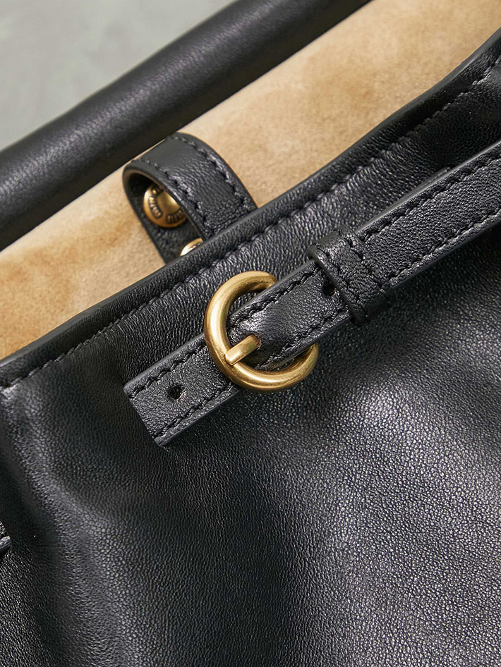 ミュウミュウ バッグ アウトレット 店舗 MiuMiu レザーバッグ ランデブー ブラック 5BC219_2BBL_F0002 ミュウミュウ ショルダーバッグ 黒 - 画像 (6)