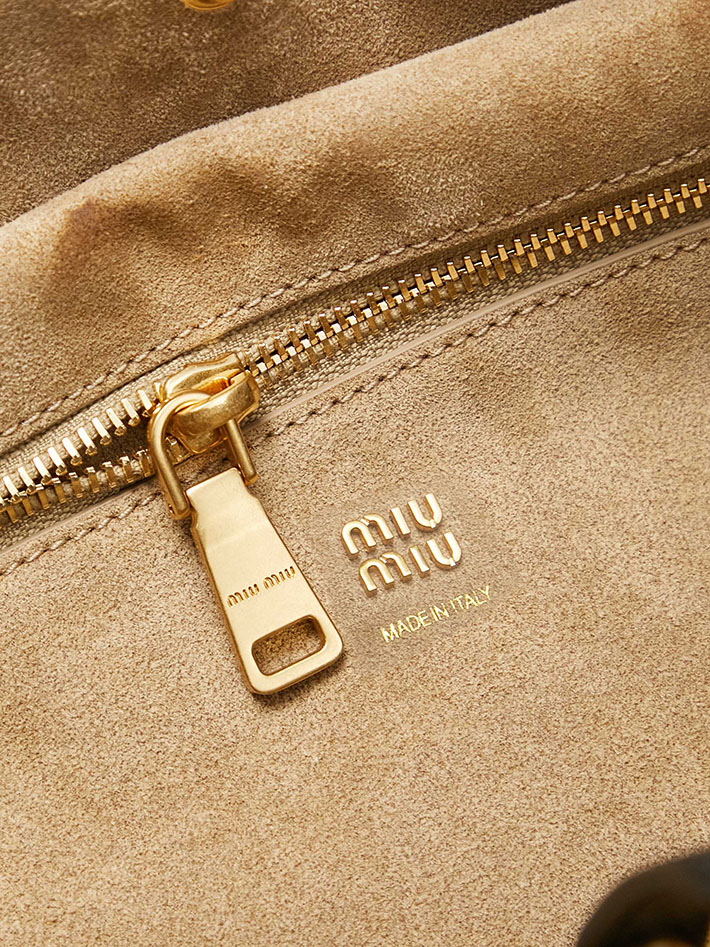 ミュウミュウ バッグ アウトレット 店舗 MiuMiu レザーバッグ ランデブー ブラック 5BC219_2BBL_F0002 ミュウミュウ ショルダーバッグ 黒 - 画像 (2)