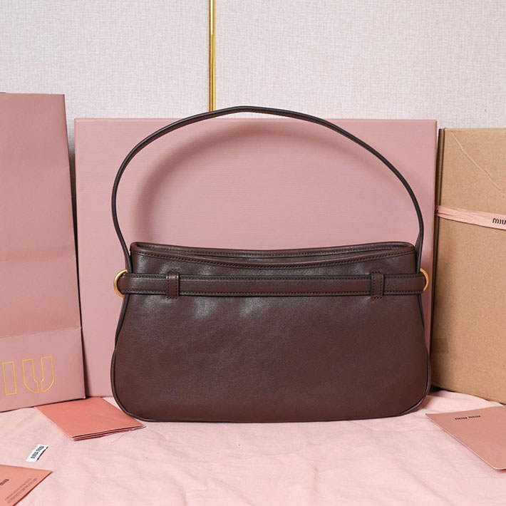 ミュウミュウ バッグ アウトレット 店舗 MiuMiu アバンチュール ナッパレザー バッグ レギュラー ブライアウッド 5BC182_2BBL_F0NBL MIUMIU バッグ アウトレット - 画像 (7)