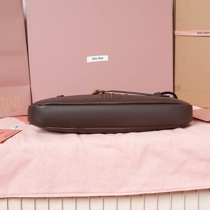 ミュウミュウ バッグ アウトレット 店舗 MiuMiu アバンチュール ナッパレザー バッグ レギュラー ブライアウッド 5BC182_2BBL_F0NBL MIUMIU バッグ アウトレット - 画像 (6)