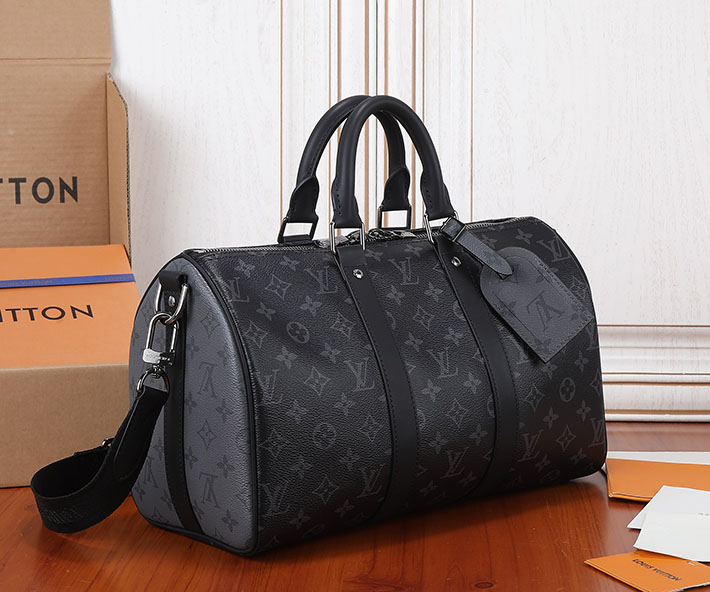 ルイヴィトン バッグ アウトレット 店舗 LouisVuitton キーポル・バンドリエール 35 ブラック M46655 ルイヴィトン ハンドバッグ 黒 - 画像 (9)