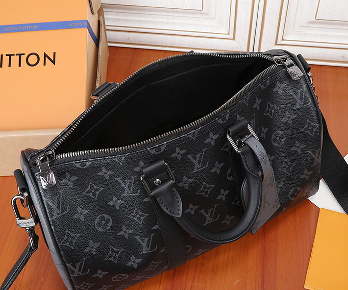 ルイヴィトン バッグ アウトレット 店舗 LouisVuitton キーポル・バンドリエール 35 ブラック M46655 ルイヴィトン ハンドバッグ 黒 - 画像 (2)